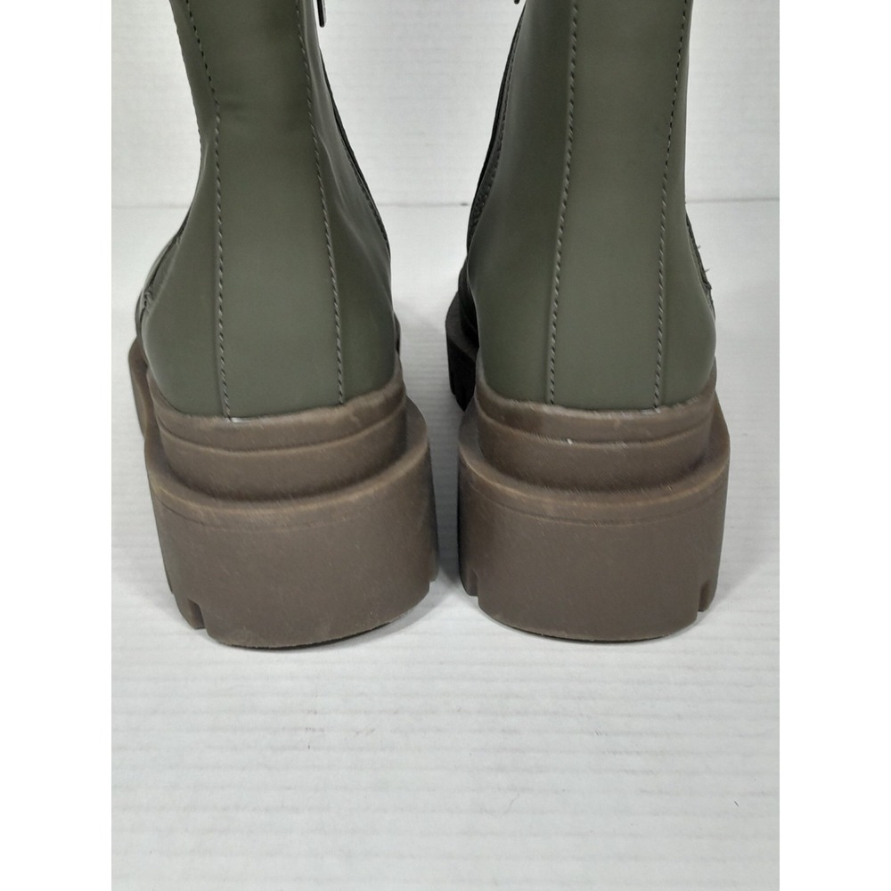 Vionic Karsen Lugged Sole Chelsea Boots Waterproof Bootie Shoes Women Sz 5 Green - Picture 9 of 15